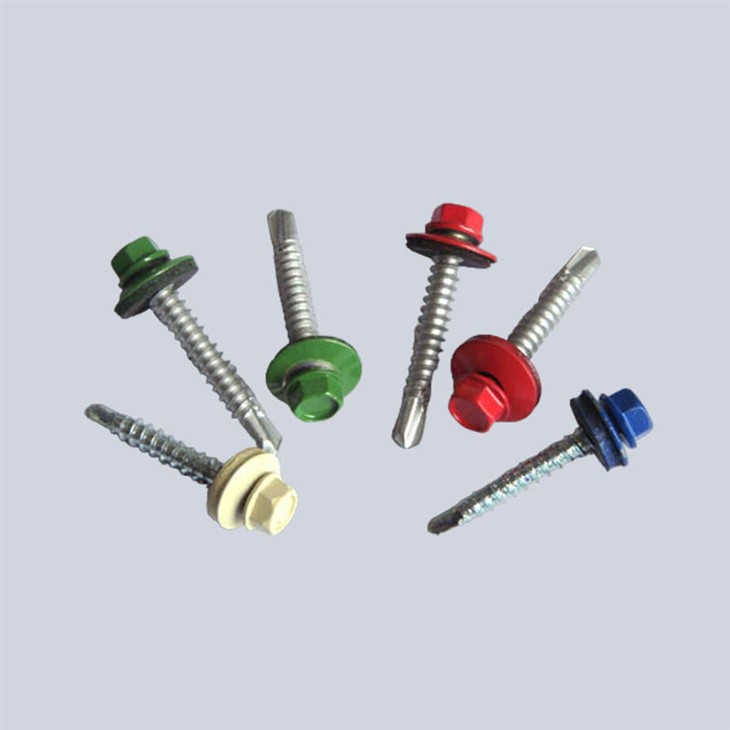 Painted Head Hex Washer Head Self Drilling Screw and Tapping Screws