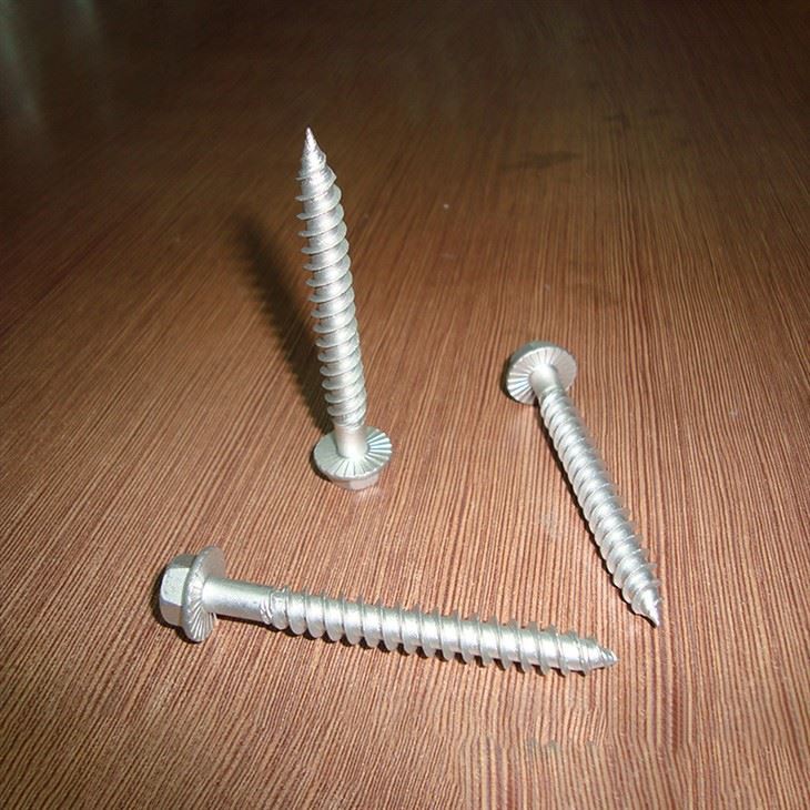 Hexagonal Flange Wood Screws Zinc Plated