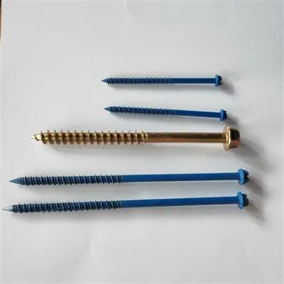 Vis en béton avec finition rouille bleue pour la maçonnerie