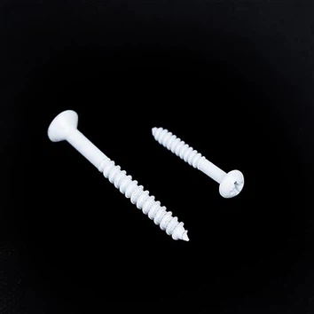 Vis autotaraudeuses à tête cylindrique Phillips Drive, finition blanche